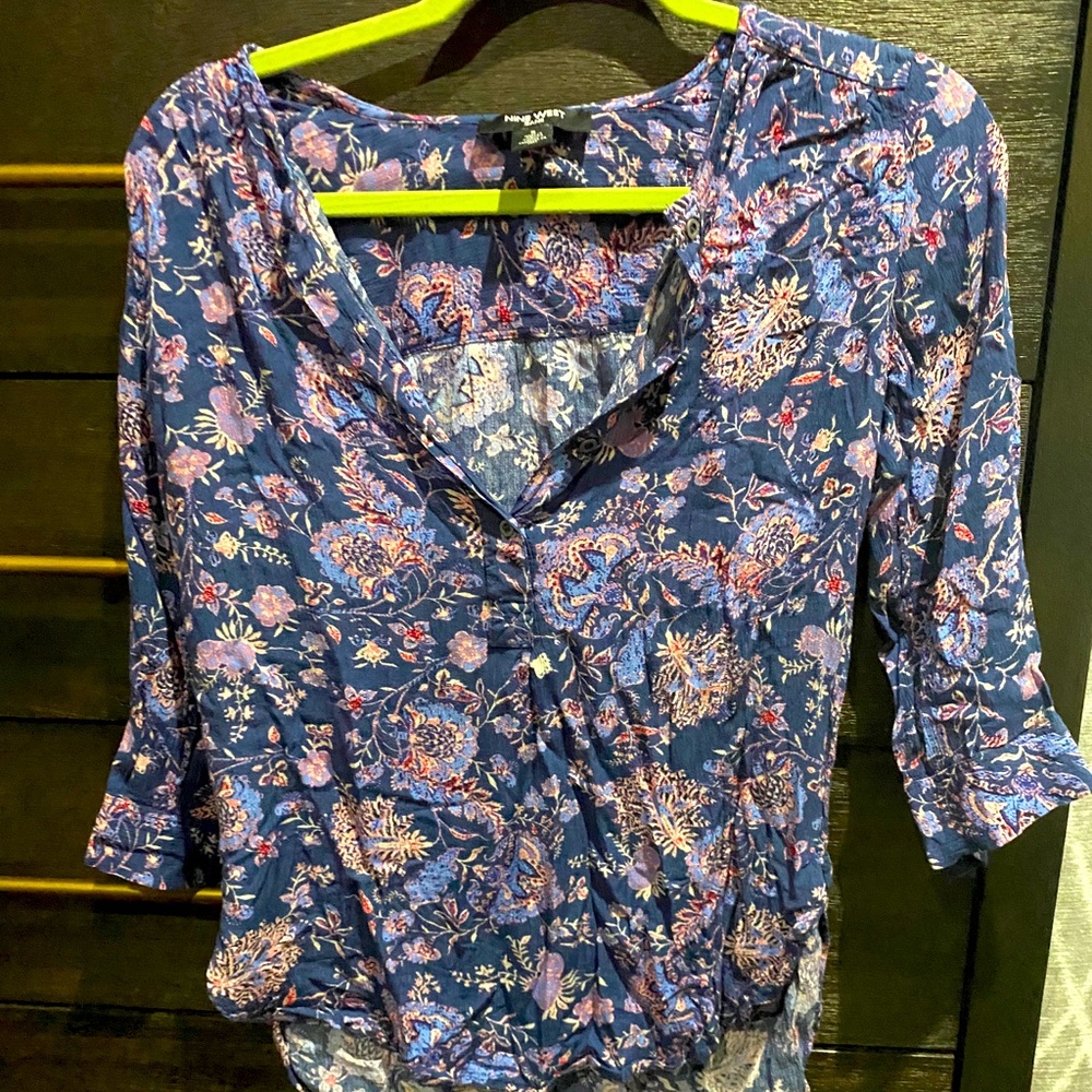 Nine West Shirth 3/4 sleeve